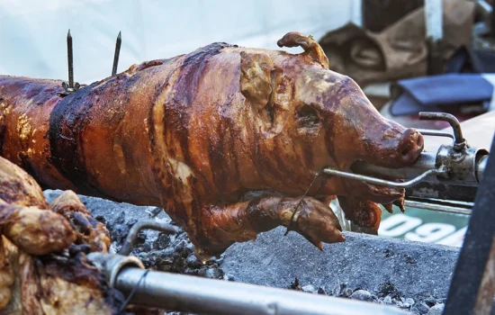 Wildschwein_vom_Spieß